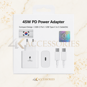 45W USB-C PD Wall Charger with USB-C Cable