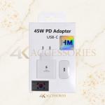 45W USB-C PD Super Fast Wall Charger with USB-C Cable