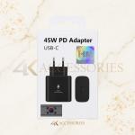45W USB-C PD Super Fast Wall Charger with USB-C Cable