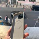 Premium Suede Magnetic Case with Metal Camera Frame for iPhone