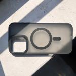 MagSafe Frosted Matte Phone Case – Shockproof Transparent Magnetic Cover with Camera Protection