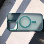 MagSafe Frosted Matte Phone Case – Shockproof Transparent Magnetic Cover with Camera Protection