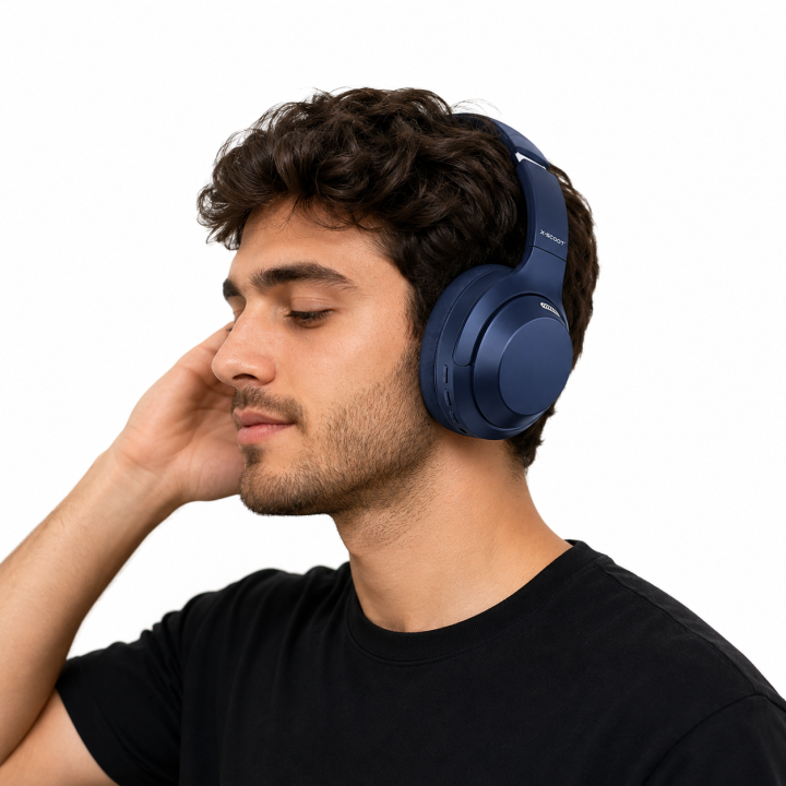 X-SCOOT XS-653 Wireless Headphones – Over-Ear Bluetooth Headset with HD Mic & 24H Playtime