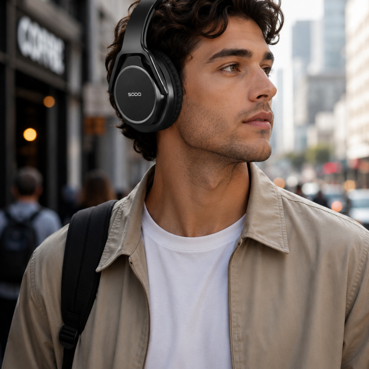 Sodo MH3 Wireless Headphones 2-in-1 – Bluetooth Headset & Speaker with NFC