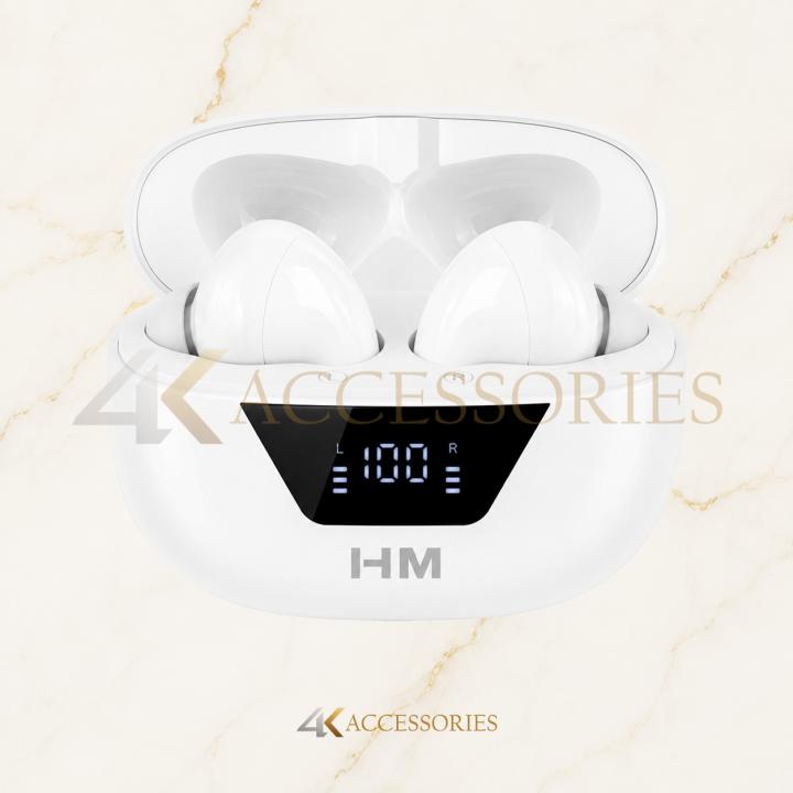 HM PRO9 Wireless Bluetooth Earbuds with LED Battery Display