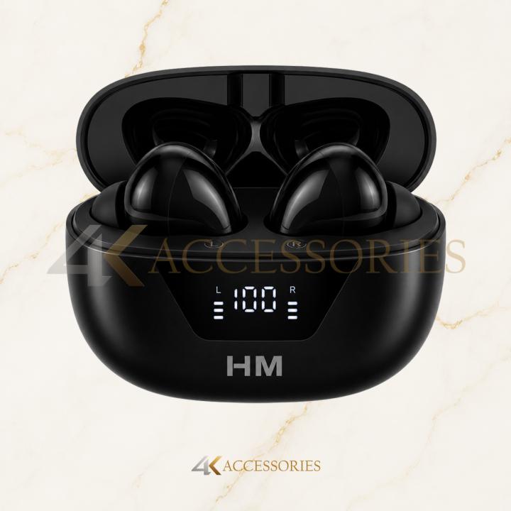 HM PRO9 Wireless Bluetooth Earbuds with LED Battery Display