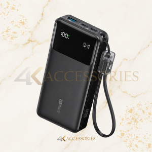 Anker Zolo Power Bank 20,000mAh 30W with Built-In USB-C Cable
