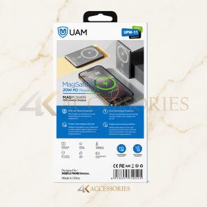 UAM UPW-11 5000mAh Magnetic Wireless Power Bank – 20W USB-C PD