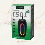 I-conX I501 Portable Bluetooth Speaker with LED Lights and Microphone Support