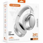X-SCOOT XS-654 Wireless Bluetooth Over-Ear Headphones – Silver