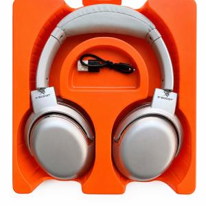 X-SCOOT XS-654 Wireless Bluetooth Over-Ear Headphones – Silver